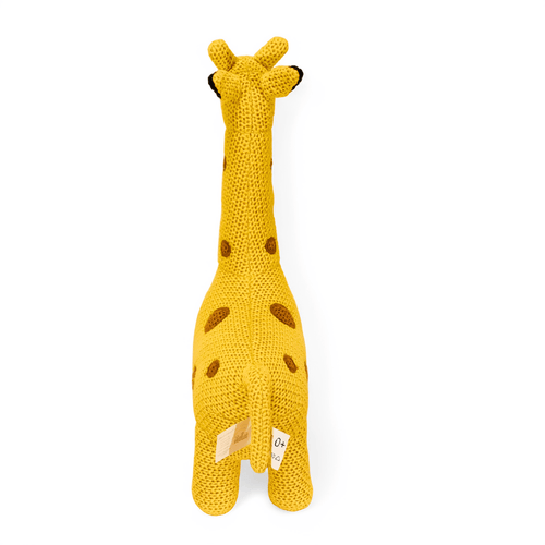 Pintado & Lacado knuffeldier Giraffe - geel - 40 cm