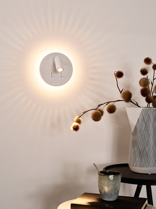 Lucide bedlamp BENTJER - Geïntegreerde LED - Wit