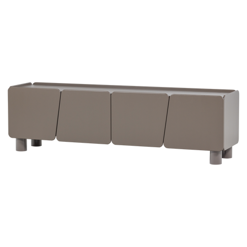 WOOOD tv meubel 200 cm Root - Grenen - Truffel Bruin - 58x200x45