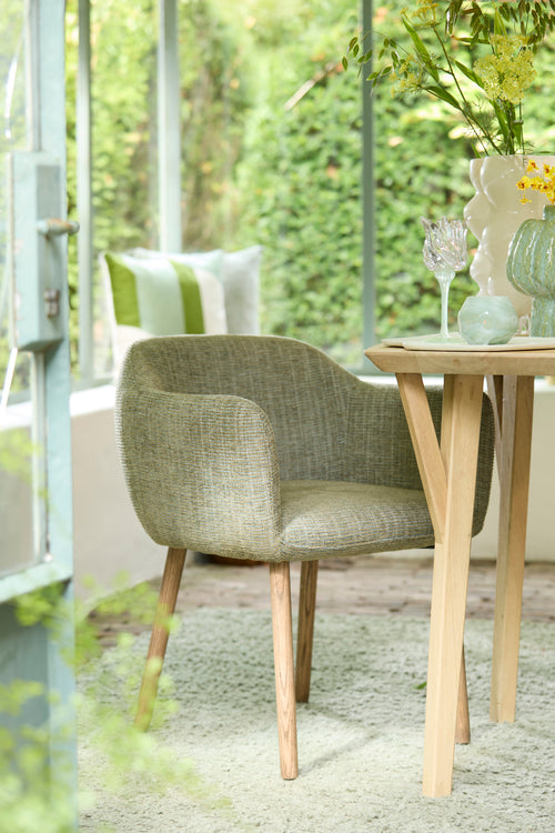 Light & Living eetkamerstoel BLAINE - 56x62.5x76.5cm - groen - Set van 2 - vtwonen shop