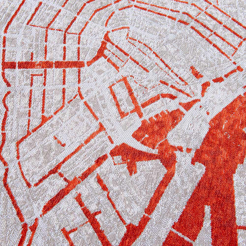 Louis De Poortere vloerkleed Orange Cut - rood - 100x140cm - vtwonen shop