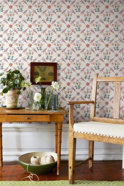 Borastapeter behang bloemen multicolor op wit - 53 cm x 10.05 m - 660042 - vtwonen shop