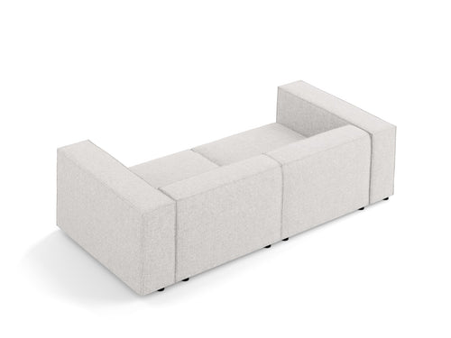 Cosmopolitan Design Bank Arendal 3-zits, chenille, lichtgrijs - 102x204x70cm