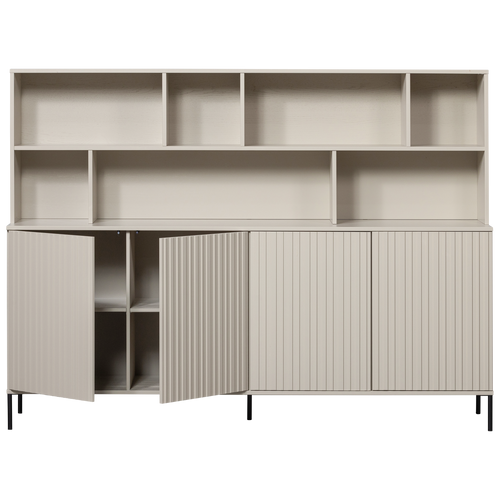 WOOOD wandkast New Gravure - Grenen - Dust - 150x200x44 - vtwonen shop