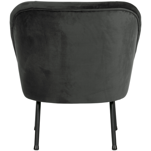 BePureHome fauteuil Vogue - Velvet - Zwart - 69x57x70 - vtwonen shop