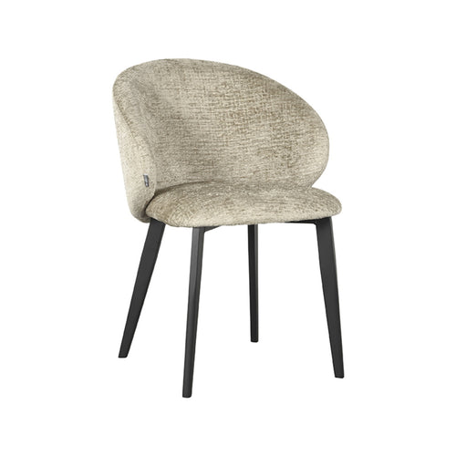 LABEL51 Eetkamerstoel Logan - Beige - Zithoogte 46cm - Set van 2
