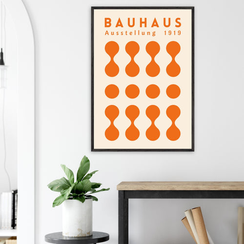Artfulprints Poster Bauhaus - Ausstellung orange   - 30x40 cm - Oranje