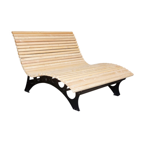 HOME DELUXE wave houten ligstoel TAIGA - 150 cm