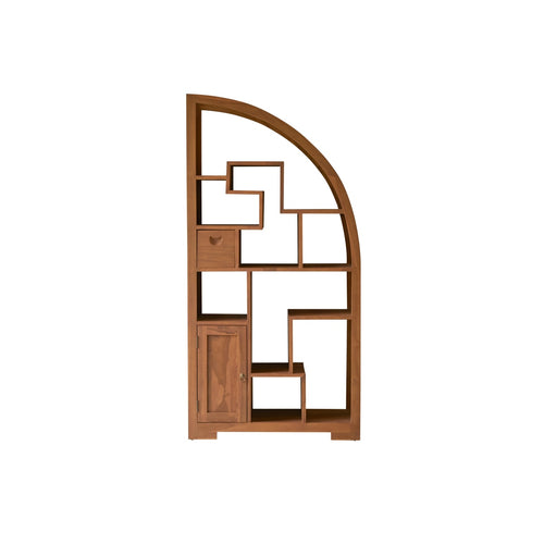 Tikamoon Massief teakhouten boekenkast - Naturel - vtwonen shop