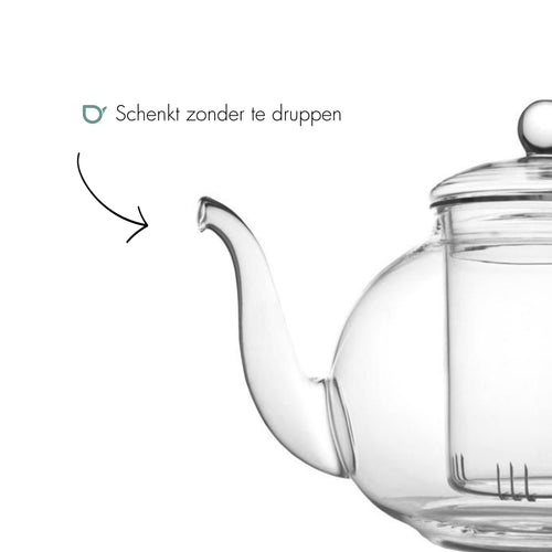Bredemeijer - Theepot Verona 1,0L enkelwandig glas - vtwonen shop