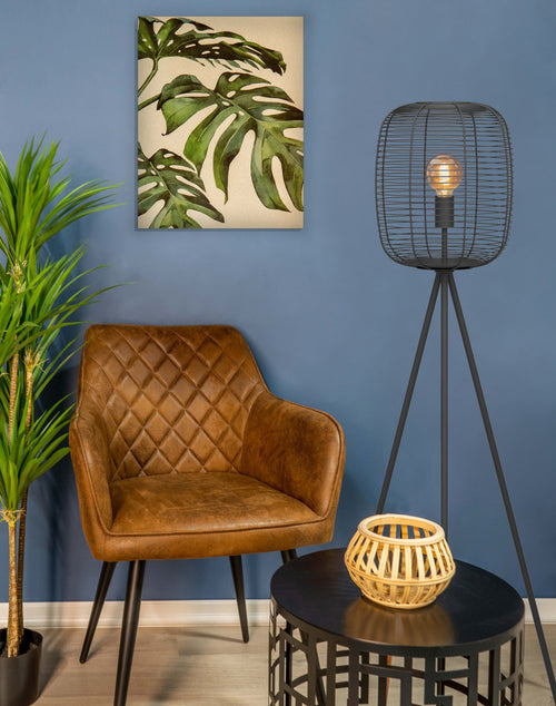 EGLO vloerlamp Derwen - e27 - metaal - zwart - vtwonen shop