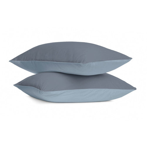 Byrklund - Kussensloop Wash & Rest - 2x 60x70 cm - Blauw