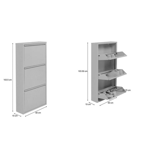 Kare Design Schoenenkast Caruso - roze - 3 laden - vtwonen shop