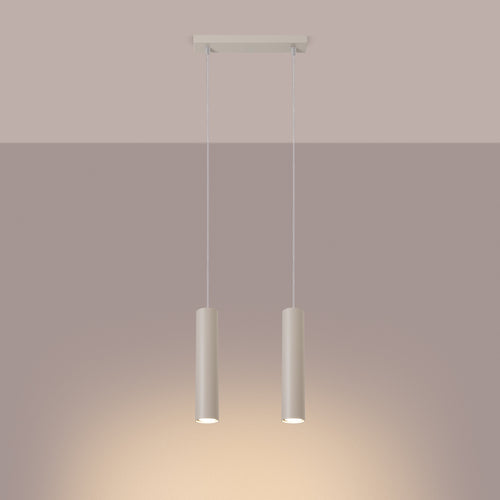 Sollux Lighting Hanglamp LAGOS 2 beige - 30x6x105cm