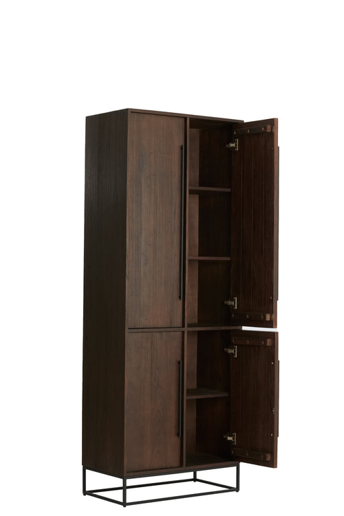 Light & Living kast LILIAN - 75x40x200cm - bruin
