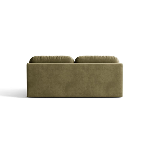 Cosmopolitan Design - Slaapbank met opbergdoos Sophia 3-zits, flueel groente - 110x202x89cm