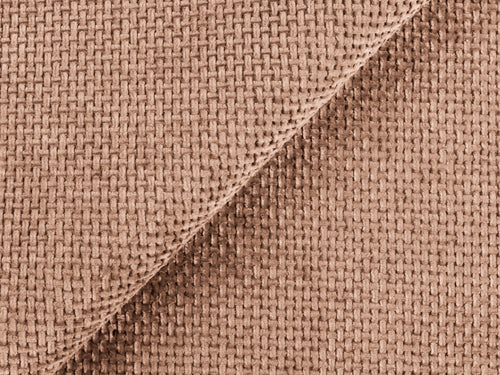 LaMiaSofa hoekbank links Ostia - chenille stof - perzik - 210x149x79