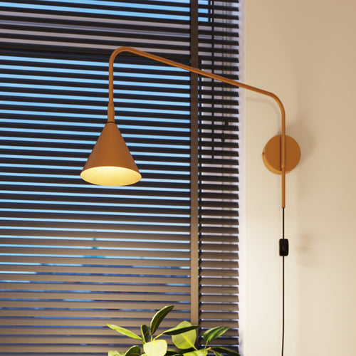 Sollux Lighting Wandlamp NOX goud - 14x61x30cm