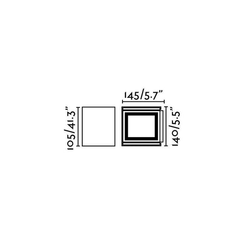 Faro Olan - LED Outdoor Up Down Wandlamp Donkergrijs IP54