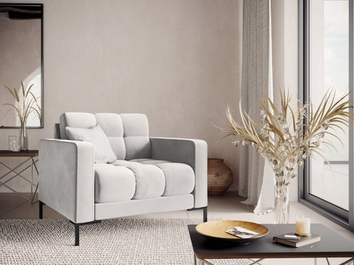 Cosmopolitan Design Fauteuil Bali flueel, geld - 96x87x75cm