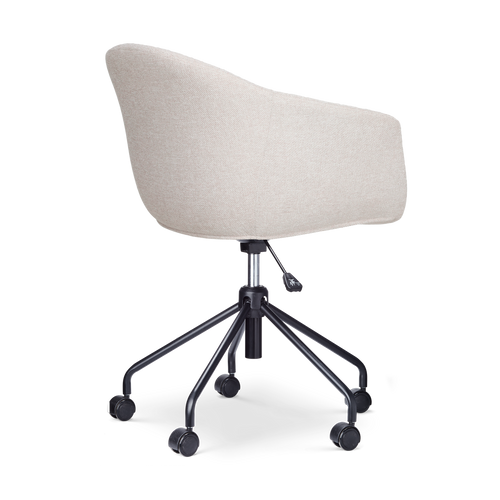 Nolon Nout-Otis Bureaustoel Beige - Armleuningen - Zwart - vtwonen shop