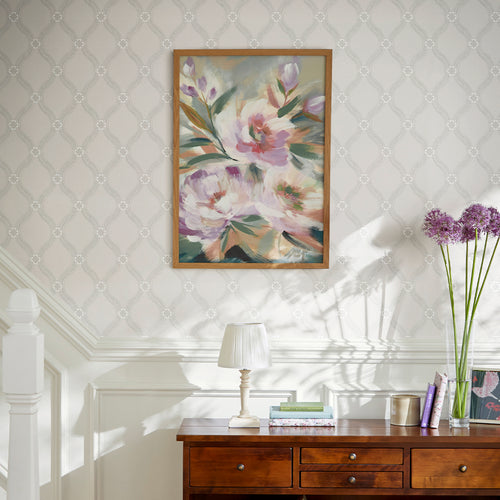 Laura Ashley Vliesbehang - Landford Paintable White