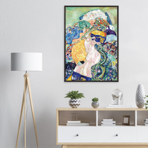 Artfulprints Poster met Lijst Gustav Klimt - Infant   - 30x40 cm - Meerkleurig