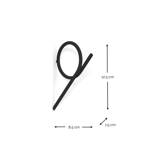 Spinder x BUDDE kapstok Tuba S - Zwart