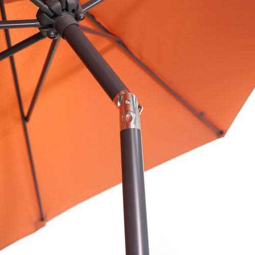 Garden Impressions stokparasol Lotus koper 250x250 cm met Cosmo voet en hoes