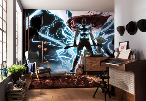 Sanders & Sanders fotobehang Thor blauw en rood - 500 x 280 cm - 612060