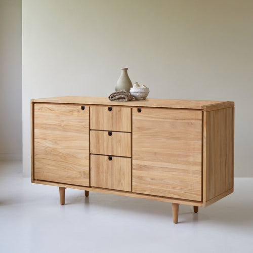 Tikamoon Opbergmeubel in massief teak 145 cm - Naturel