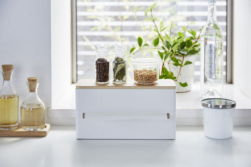 Yamazaki Tissuebox Dubbelzijdig - Rin - Beige