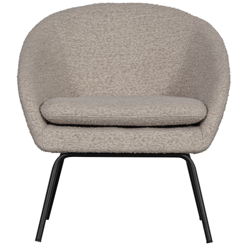 WOOOD fauteuil Ditte - Bouclé - Greige - 72x69x68 - vtwonen shop