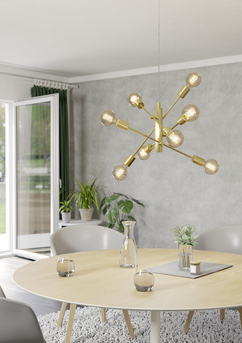 EGLO hanglamp Gradoli 1 - e27 - ø 71 cm - goud - vtwonen shop