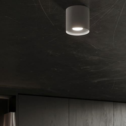 Sollux Lighting Plafondlamp MIKA grijs - 12x12x11cm