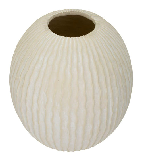 Mauro Ferretti vaas - Ø 36,5x38 cm - crème
