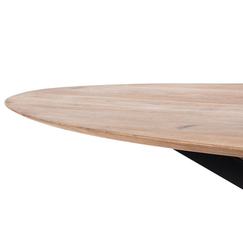 Giga Meubel Eettafel Diamond - Naturel Hout/Metaal - 160x90x78cm - vtwonen shop