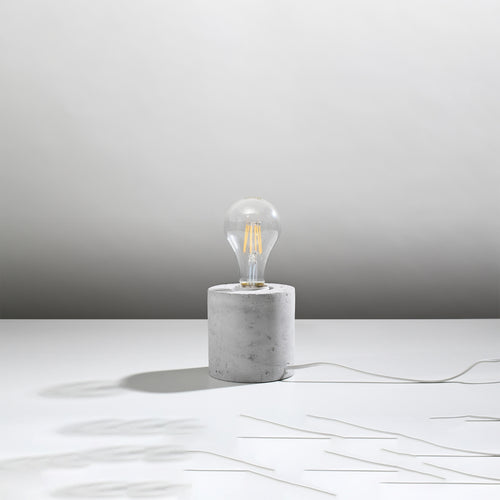 Sollux Lighting Tafellamp SALGADO beton - 10x10x10cm