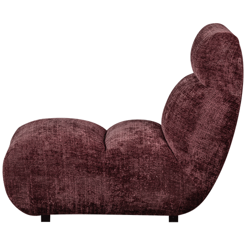 BePureHome fauteuil Observe - Chenille - Aubergine - 82x75x96 - vtwonen shop