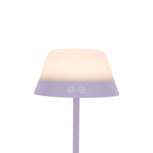 EGLO tafellamp Meggiano - draadloos - 32 cm - lila/wit