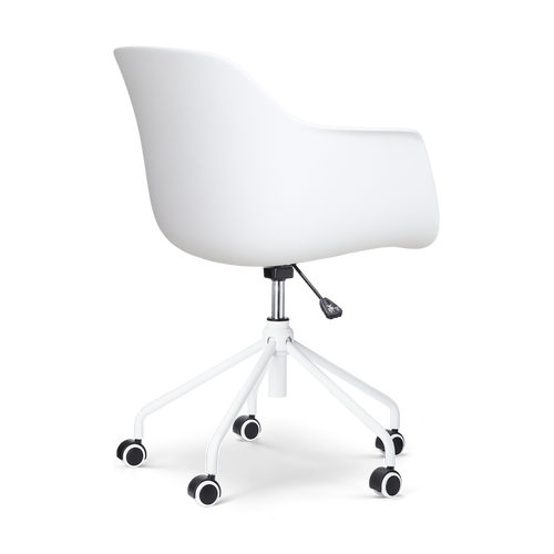 Nolon Nout-Puk Bureaustoelen Set van 2 - Wit - Wit Onderstel