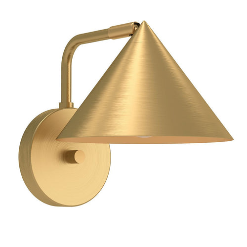 Kuppel-Wandleuchte Modern Gebürstetes Gold 1x E27