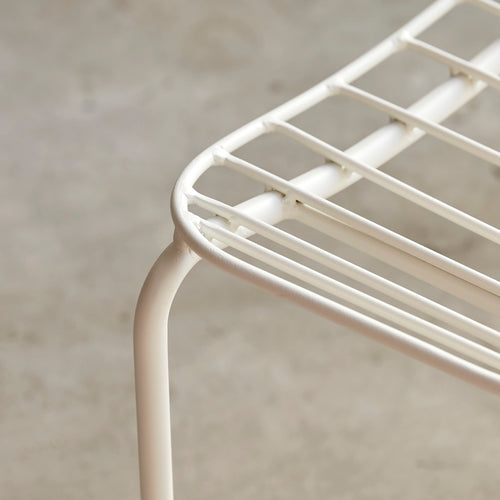 Tikamoon Witte metalen stoel - Wit - vtwonen shop