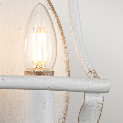 Elstead Quoizel Bradbury Candle Wandlamp Antiek Wit