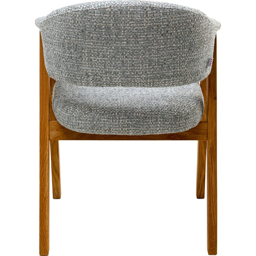 Kare Design Stoel met armleuningen Jonte blauw
