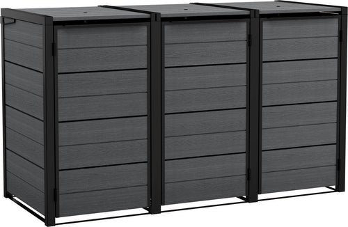 Keter Hide Away Containerberging - 3x 240L - Antraciet - vtwonen shop