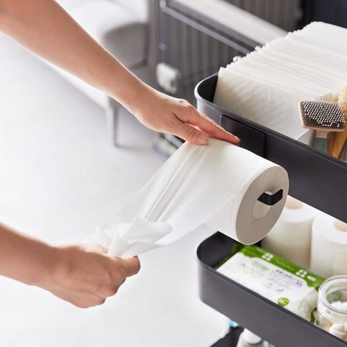 Yamazaki Tower Toiletrolhouder magnetisch - Zwart - vtwonen shop