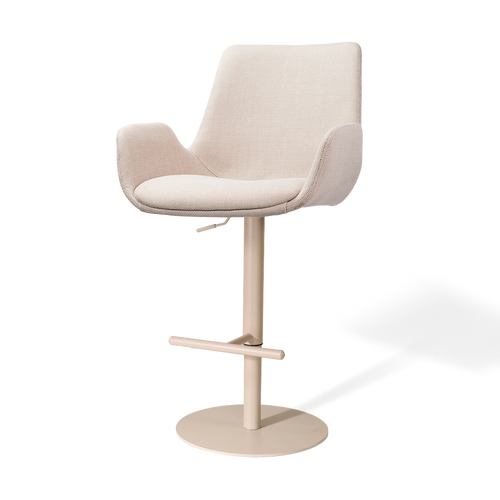 Nolon Niva-Eef tulp barkruk beige verstelbaar - beige poten