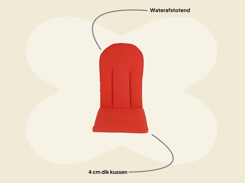 MaximaVida tuinkussen Rocho voor Adirondack tuinstoel  - waterafstotend