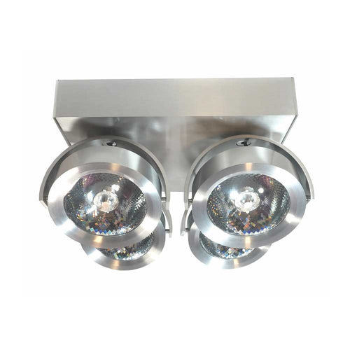 Artdelight Plafondlamp Dutchess LED 4L - Aluminium